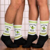 Poopy Parrot Novelty Socks black foot sublimated socks couple 652c51658fe2d