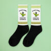 Poopy Parrot Novelty Socks black foot sublimated socks left 652c51658fdc4
