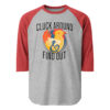 unisex 34 sleeve raglan shirt heather grey heather red front 66fcaa55ca875.jpg