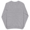 unisex organic sweatshirt grey melange back 66fcae12bd415.jpg